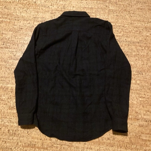Patrik Ervell FW12 Wool Shirt Two Pocket Shirt Over-Dyed Black Watch S Small - Picture 2 of 8